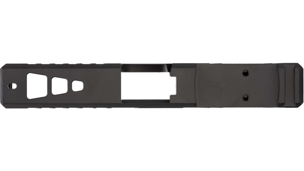 TRYBE Defense Pistol Slide, Glock 19, Gen 3, Venom Cut, Version 2, Black Cerakote, No Base Plate Included, SLDG19G3VNMV2-BN