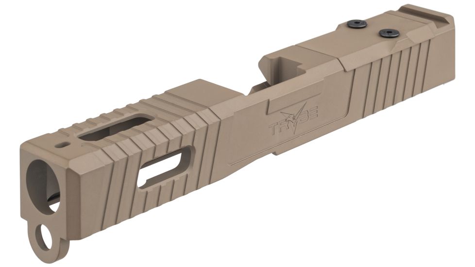 TRYBE Defense Pistol Slide, Glock 19, Gen 3, Viper Cut, FDE Cerakote, SLDG19G3VPR-FDE