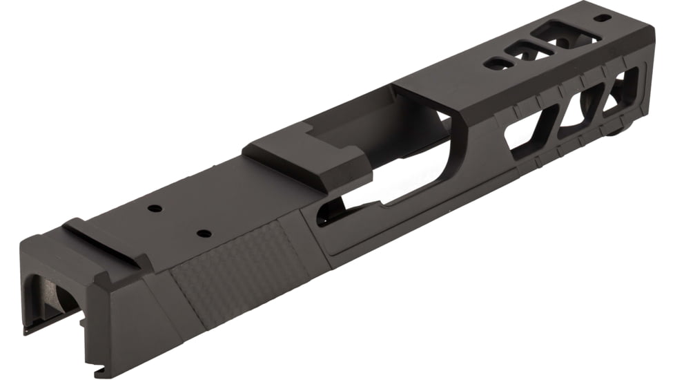 TRYBE Defense Pistol Slide, Glock 19, Gen 3, Viper Cut, Version 2, Black Cerakote, No Base Plate Included, SLDG19G3VPRV2-BN