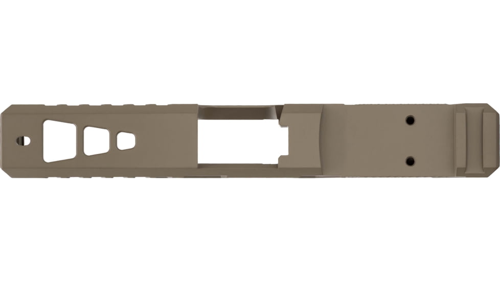 TRYBE Defense Pistol Slide, Glock 19, Gen 4, DeltaPoint Pro Cut, Version 2, FDE Cerakote, No Base Plate Included, SLDG19G4DPV2-FDE