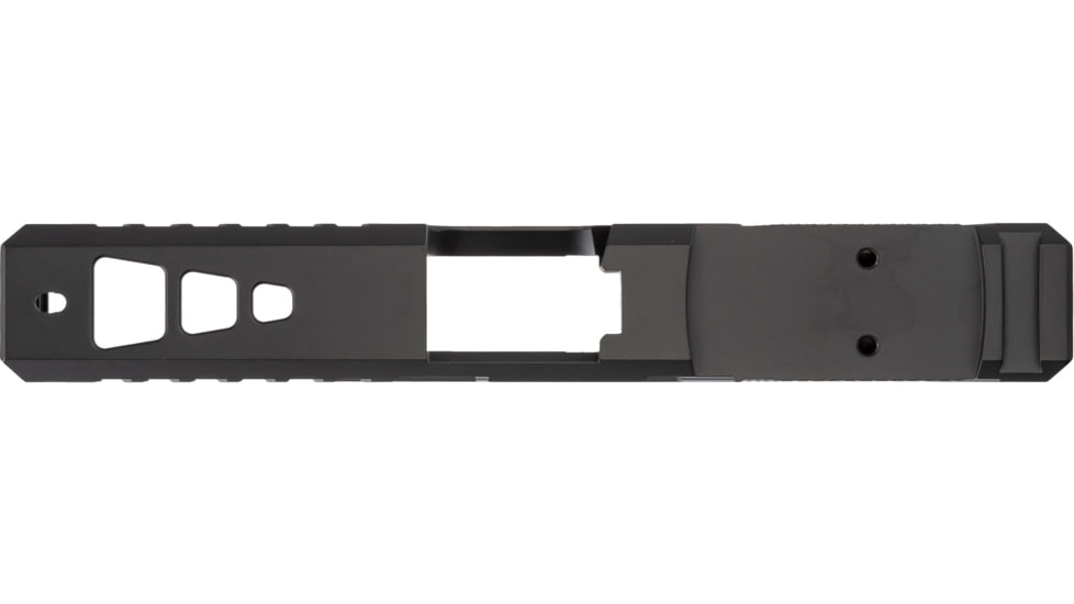 TRYBE Defense Pistol Slide, Glock 19, Gen 4, Venom Cut, Version 2, Black Cerakote, No Base Plate Included, SLDG19G4VNMV2-BN