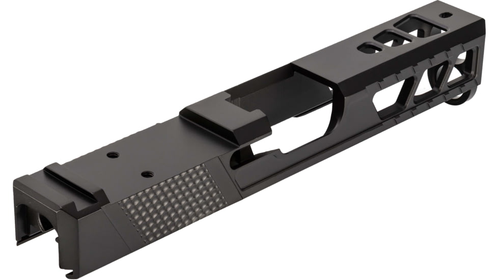 TRYBE Defense Pistol Slide, Glock 19, Gen 4, Viper Cut, Version 2, Black Cerakote, No Base Plate Included, SLDG19G4VPRV2-BN