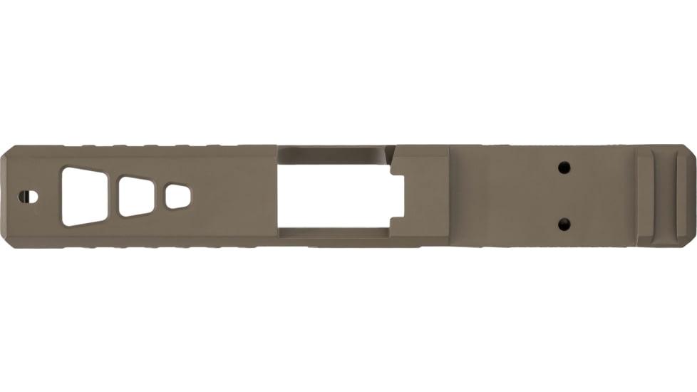TRYBE Defense Pistol Slide, Glock 19, Gen 4, Viper Cut, Version 2, FDE Cerakote, No Base Plate Included, SLDG19G4VPRV2-FDE