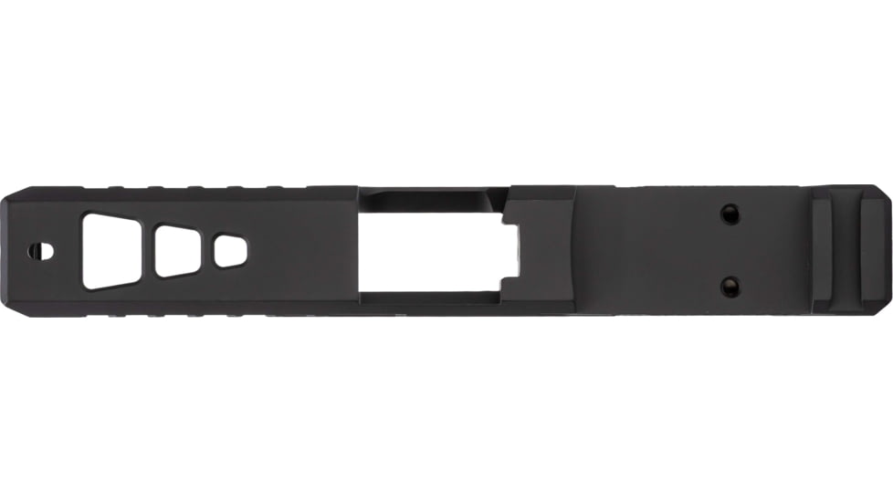 TRYBE Defense Pistol Slide, Glock 19, Gen 5, DeltaPoint Pro Cut, Version 2, Black Cerakote, No Base Plate Included, SLDG19G5DPV2-BN