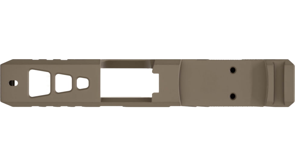 TRYBE Defense Pistol Slide, Glock 26, Gen 3/4, Venom Cut, Version 2, FDE Cerakote, No Base Plate Included, SLDG26G34VNMV2-FDE