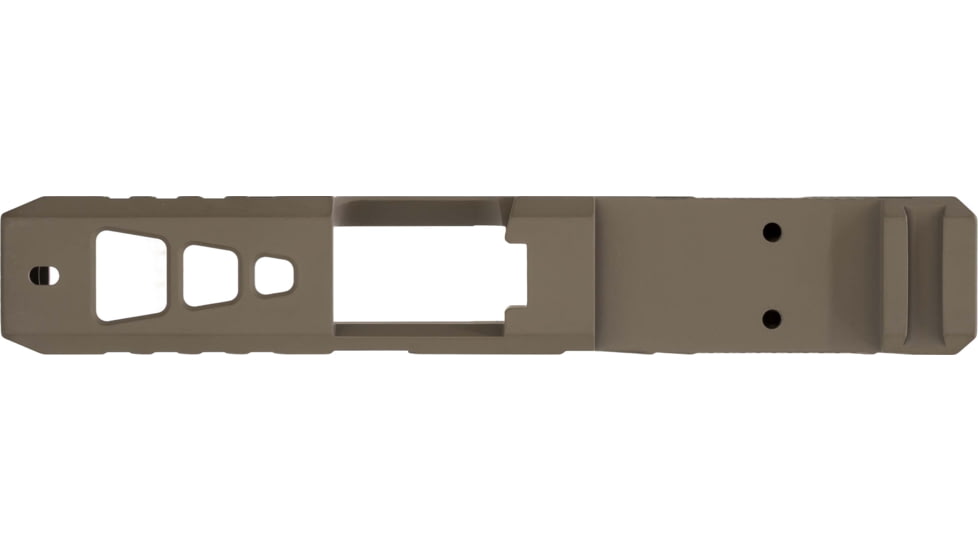 TRYBE Defense Pistol Slide, Glock 26, Gen 3/4, Viper Cut, Version 2, FDE Cerakote, No Base Plate Included, SLDG26G34VPRV2-FDE
