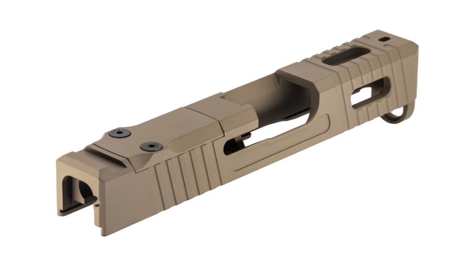 TRYBE Defense Pistol Slide, Glock 43/43X, Version 1, RMSc Cut, Cerakote Flat Dark Earth, SLDG43XRMSC-FDE