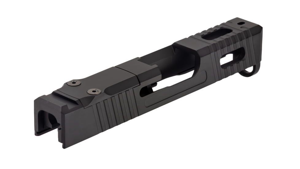 TRYBE Defense Pistol Slide, Glock 43/43X, Version 1, RMSc Cut, Cerakote Graphite Black, SLDG43XRMSC-BN