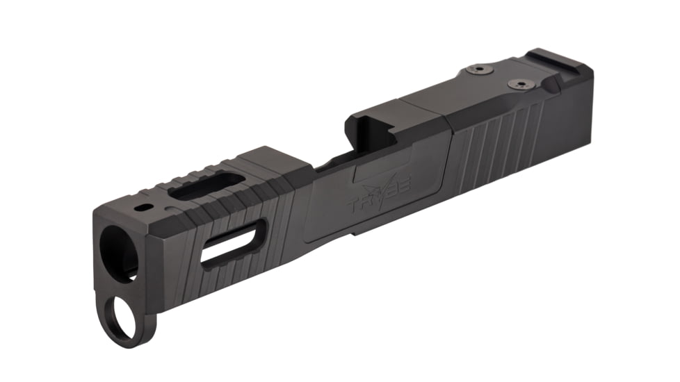 TRYBE Defense Pistol Slide, Glock 43/43X, Version 1, RMSc Cut, Cerakote Graphite Black, SLDG43XRMSC-BN