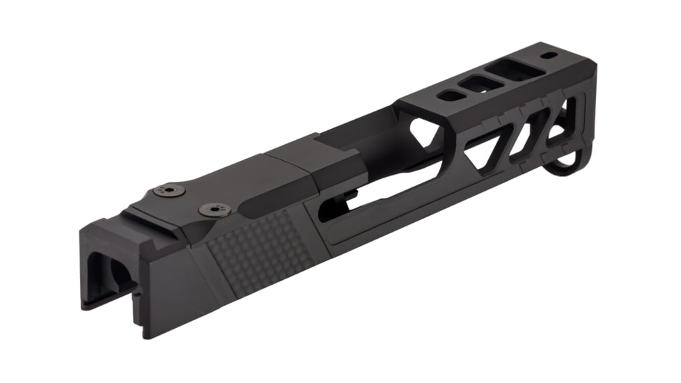 TRYBE Defense Pistol Slide, Glock 43/43X, Version 2, RMSc Cut, Cerakote Graphite Black, SLDG43XRMSCV2-BN