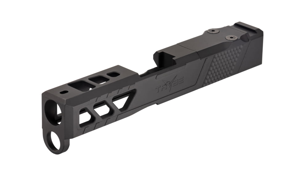 TRYBE Defense Pistol Slide, Glock 43/43X, Version 2, RMSc Cut, Cerakote Graphite Black, SLDG43XRMSCV2-BN
