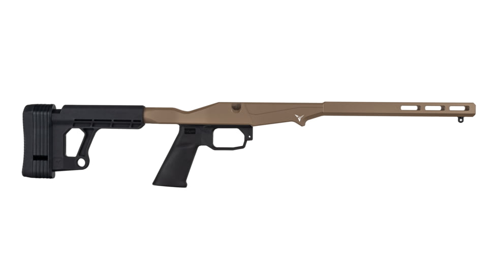 TRYBE Defense R.O.C.S. Rapid Offense Chassis System, Ruger American Rifle Short Action, FDE, TRBCHASRUGSA-FDE