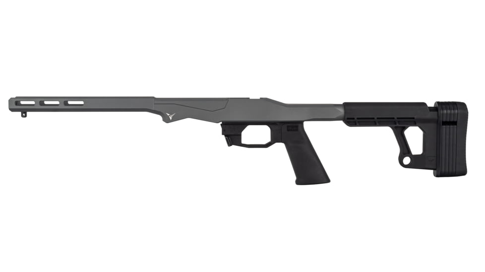 TRYBE Defense R.O.C.S. Rapid Offense Chassis System, Savage Model 10 Short Action, Gray, TRBCHASSAVSA-GR