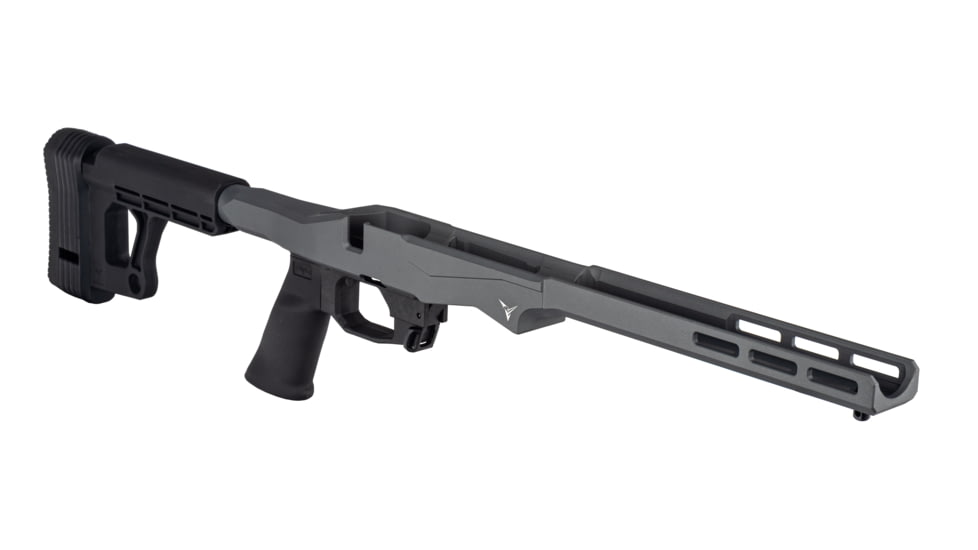 TRYBE Defense R.O.C.S. Rapid Offense Chassis System, Savage Model 10 Short Action, Gray, TRBCHASSAVSA-GR