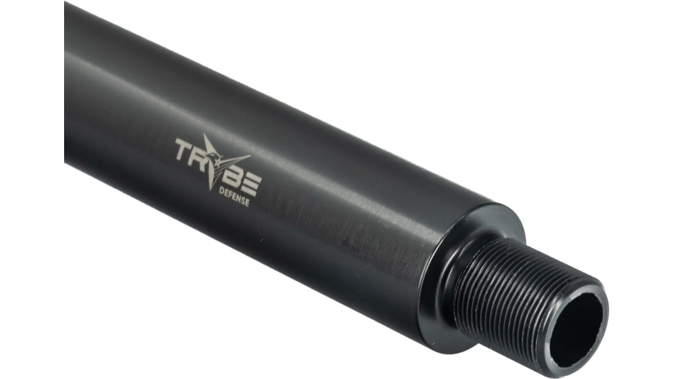 TRYBE Defense Rifle Barrel Threaded, AR-15, 9mm Luger, 16.25 inch, Medium Taper, Twist, 1/2x36 TPI, Black Nitride, Black, BARMID16259MM 