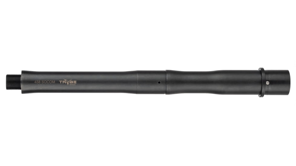 EDEMO TRYBE Defense Threaded Barrel, AR-15, .458 SOCOM, 10.5 in Length, 5/8x32 Thread, 1-14 Twist, Pistol Length, HBAR Profile, 4140 CMV Steel, Nitride, Black, BARRIFLE10.5458SCM, EDEMO1
