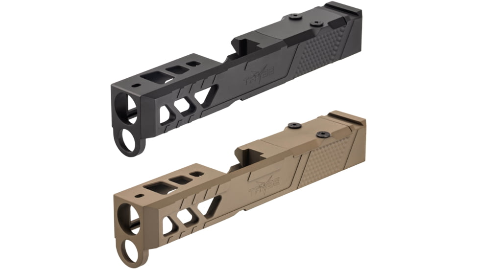 TRYBE Defense Glock 26 Pistol Slide - Version 2, Black, Flat Dark Earth
