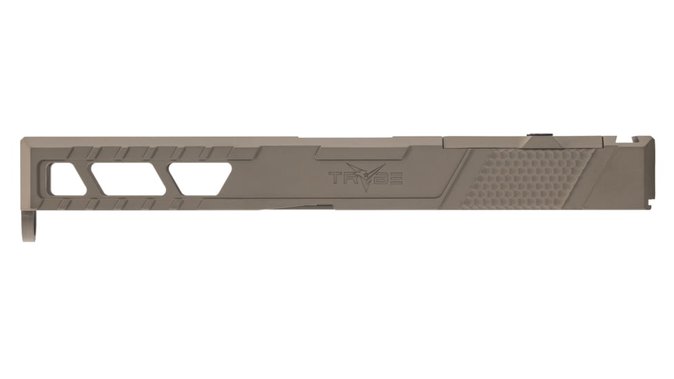 TRYBE Defense Pistol Slide, Glock 17, Gen 3, DeltaPoint Pro Cut, Version 2, FDE Cerakote, SLDG17G3DPV2-FDE