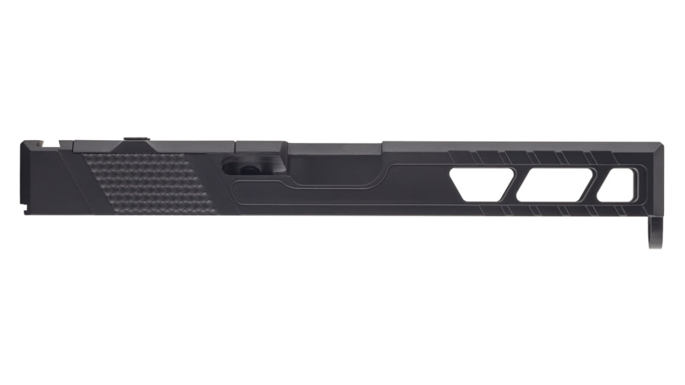 TRYBE Defense Pistol Slide, Glock 17, Gen 3, RMR Cut, Version 2, Black Cerakote, SLDG17G3RMRV2-BN