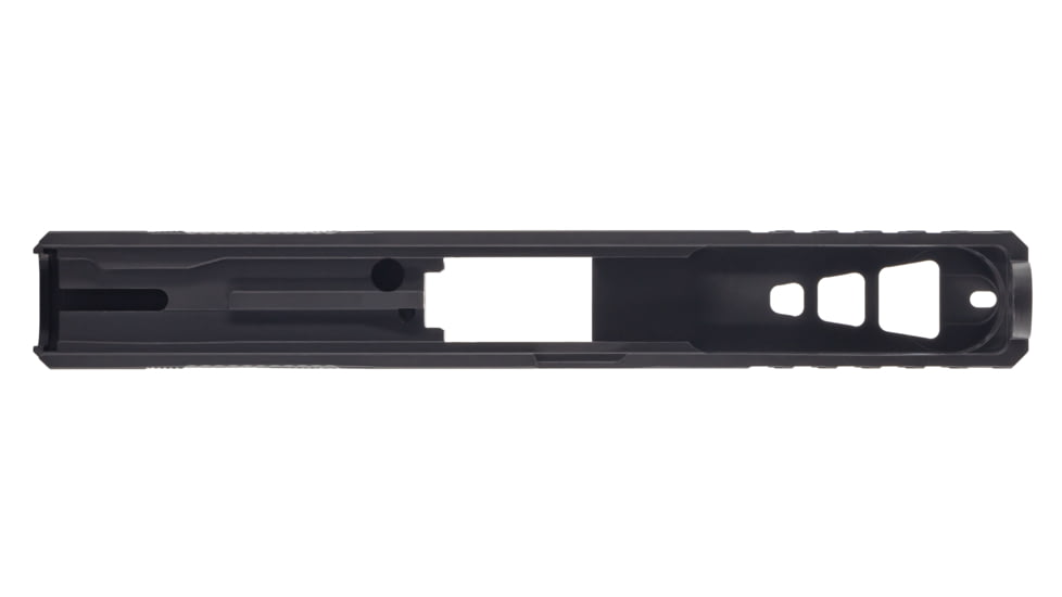 TRYBE Defense Pistol Slide, Glock 17, Gen 3, RMR Cut, Version 2, Black Cerakote, SLDG17G3RMRV2-BN