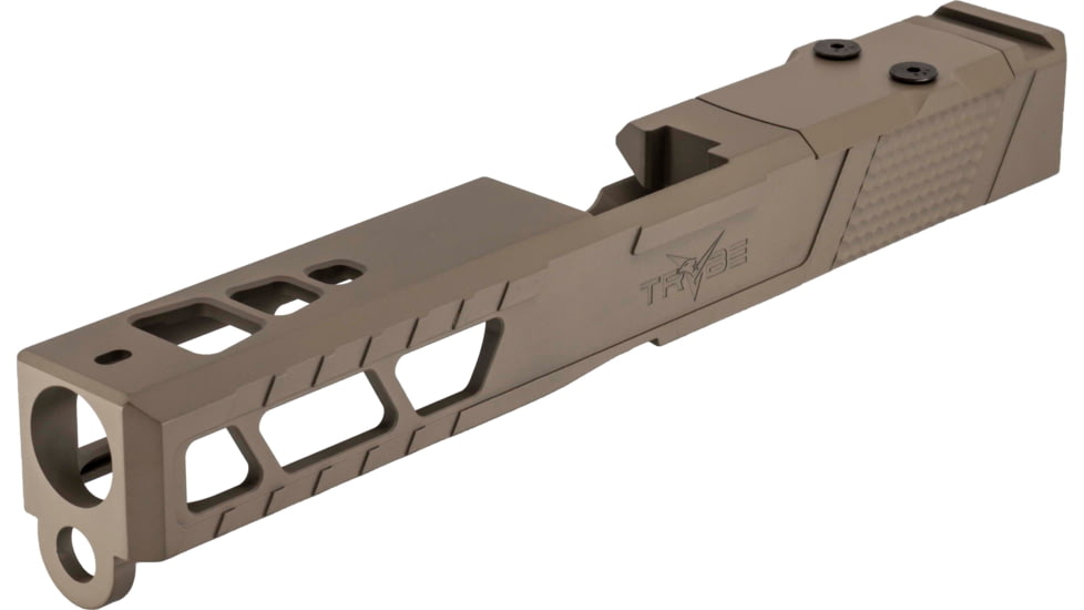 TRYBE Defense Pistol Slide, Glock 17, Gen 3, Venom Cut, Version 2, FDE Cerakote, SLDG17G3VNMV2-FDE