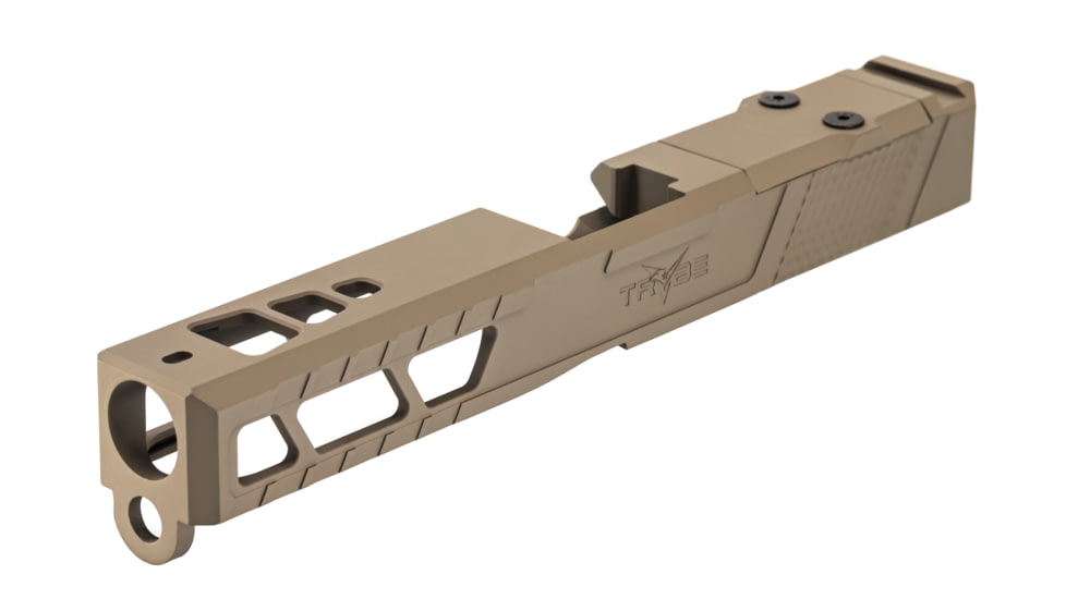 TRYBE Defense Pistol Slide, Glock 17, Gen 3, Viper Cut, Version 2, FDE Cerakote, SLDG17G3VPRV2-FDE