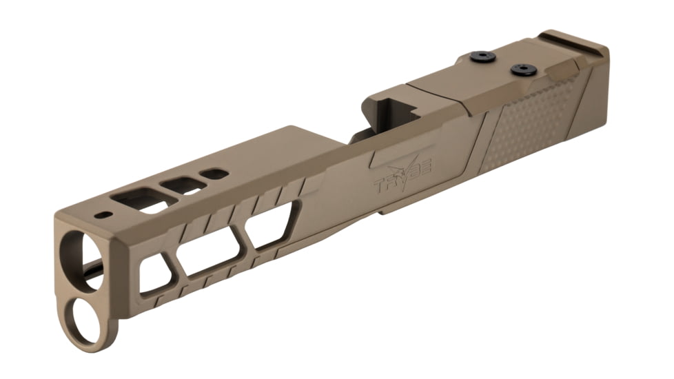 TRYBE Defense Pistol Slide, Glock 17, Gen 4, DeltaPoint Pro Cut, Version 2, FDE Cerakote, SLDG17G4DPV2-FDE