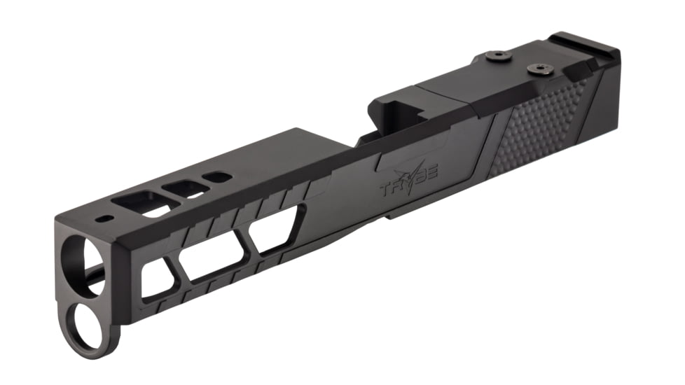 TRYBE Defense Pistol Slide, Glock 17, Gen 4, Venom Cut, Version 2, Black Cerakote, SLDG17G4VNMV2-BN