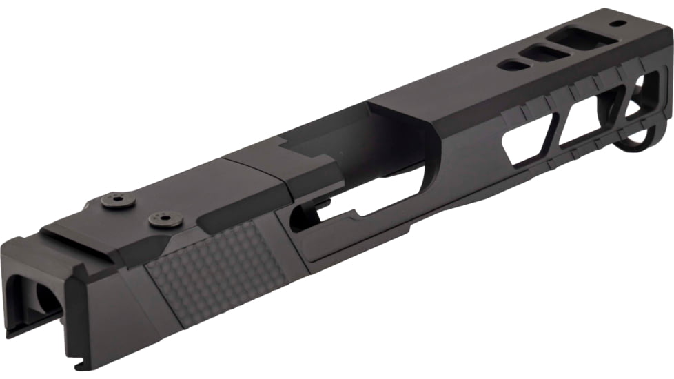 TRYBE Defense Pistol Slide, Glock 17, Gen 5, DeltaPoint Pro Cut, Version 2, Black Cerakote, SLDG17G5DPV2-BN