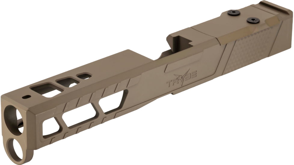 TRYBE Defense Pistol Slide, Glock 17, Gen 5, DeltaPoint Pro Cut, Version 2, FDE Cerakote, SLDG17G5DPV2-FDE