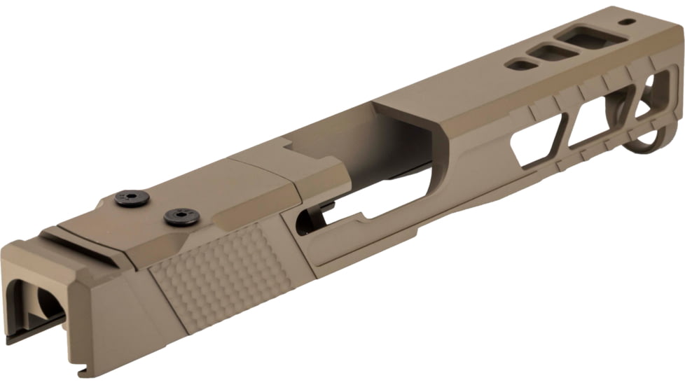 TRYBE Defense Pistol Slide, Glock 17, Gen 5, Venom Cut, Version 2, FDE Cerakote, SLDG17G5VNMV2-FDE