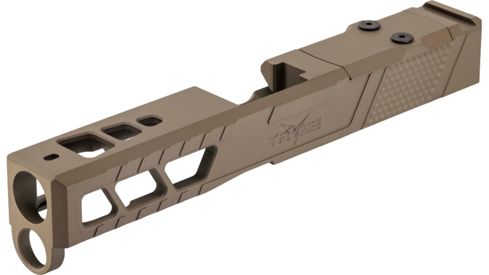 TRYBE Defense Pistol Slide, Glock 17, Gen 5, Venom Cut, Version 2, FDE Cerakote, SLDG17G5VNMV2-FDE