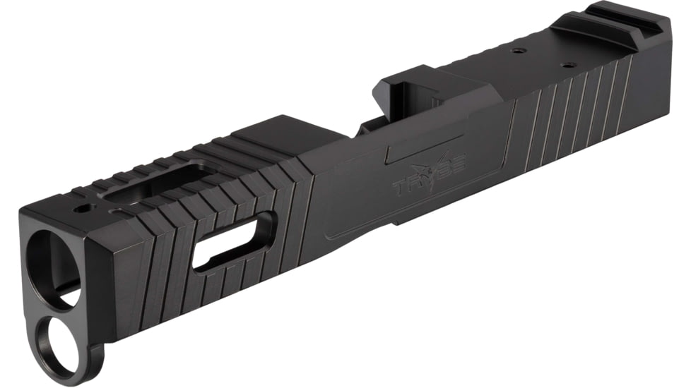 TRYBE Defense TRYBE Defense Pistol Slide, Glock 19, Gen 4, Venom Cut, Version 1, Black Cerakote SLDG19G4VNM-BN