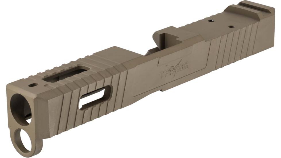 TRYBE Defense TRYBE Defense Pistol Slide, Glock 19, Gen 5, Venom Cut, Version 1, FDE Cerakote, SLDG19G5VNM-FDE