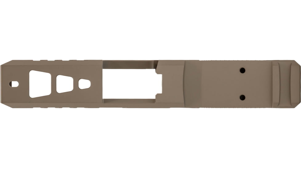 TRYBE Defense Pistol Slide, Glock 26, Gen 3/4, DeltaPoint Pro Cut, Version 2, FDE Cerakote, SLDG26G34DPV2-FDE