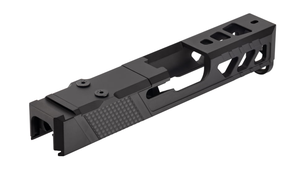 TRYBE Defense Pistol Slide, Glock 26, Gen 3/4, Viper Cut, Version 2, Black Cerakote SLDG26G34VPRV2-BN