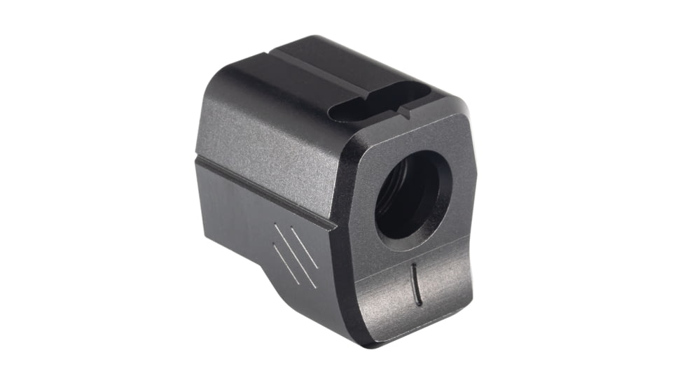 EDEMO TRYBE Defense Universal 9mm Compensator - Compact Firearms, Black, TRBDUNI9MMCC-BK, EDEMO1