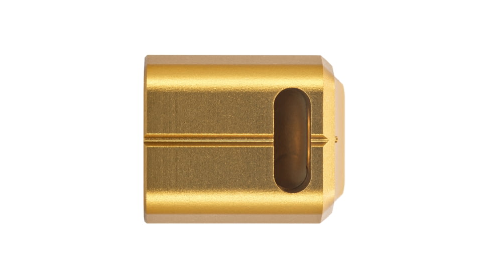 EDEMO TRYBE Defense Universal 9mm Compensator - Compact Firearms, Gold, TRBDUNI9MMCC-GLD, EDEMO1