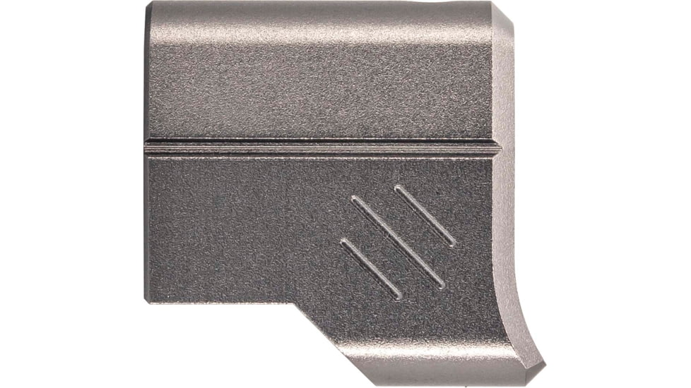 TRYBE Defense Universal Single Port 9mm Compensator, Compact Firearms, Gray, TRBDSPUNI9MMCC-GR