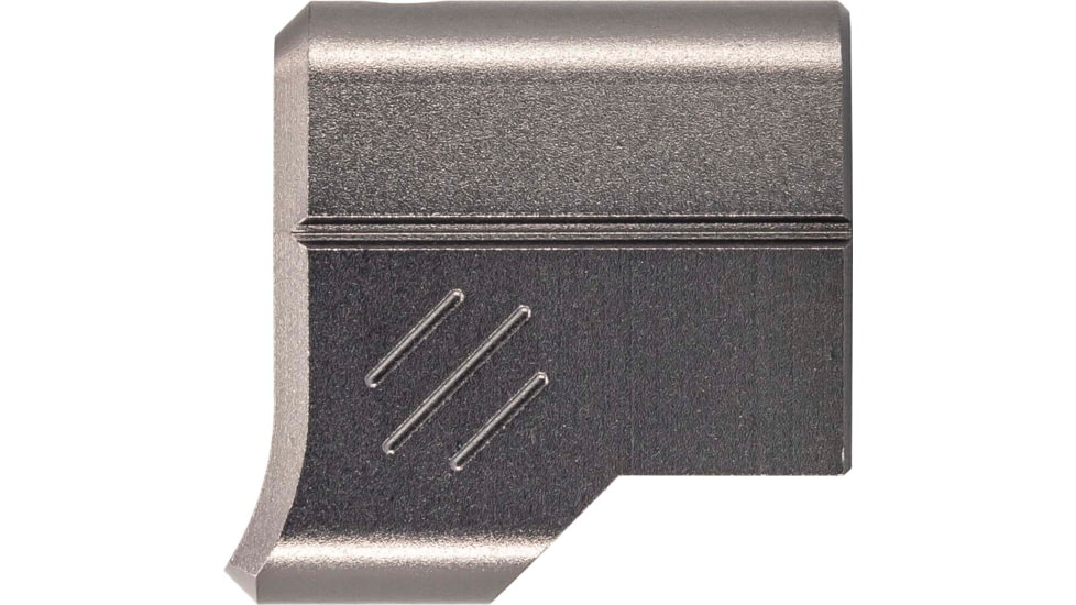 TRYBE Defense Universal Single Port 9mm Compensator, Compact Firearms, Gray, TRBDSPUNI9MMCC-GR