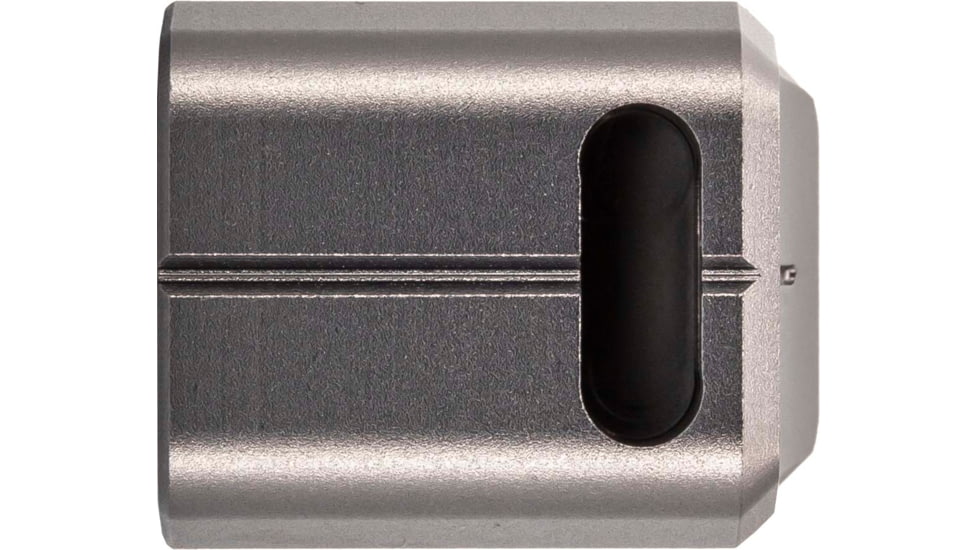 TRYBE Defense Universal Single Port 9mm Compensator, Compact Firearms, Gray, TRBDSPUNI9MMCC-GR