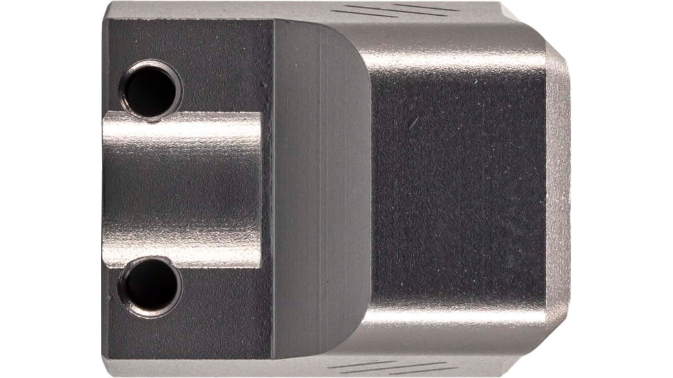 TRYBE Defense Universal Single Port 9mm Compensator, Compact Firearms, Gray, TRBDSPUNI9MMCC-GR