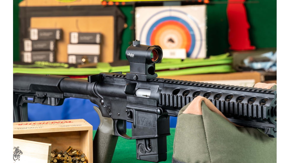 TRYBE Optics 1x 3 MOA Micro Red Dot Sight, Magpul MIAD Gen 1.1 AR Gun Grip, Smith &amp; Wesson Magazine M&amp;P 15-22 22LR 10-Round Magazine