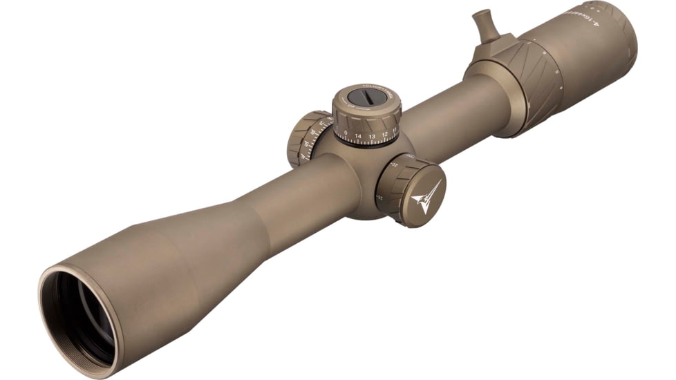 TRYBE Optics HIPO Rifle Scope, 4-16x44mm, 30 mm Tube, FFP, PLR-25 MOA Reticle, Flat Dark Earth, TRORS4-16x44FFP-FDE
