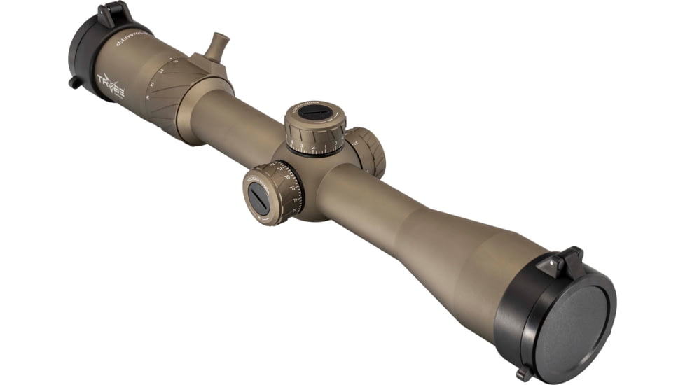 TRYBE Optics HIPO Rifle Scope, 4-16x44mm, 30 mm Tube, FFP, PLR-25 MOA Reticle, Flat Dark Earth, TRORS4-16x44FFP-FDE