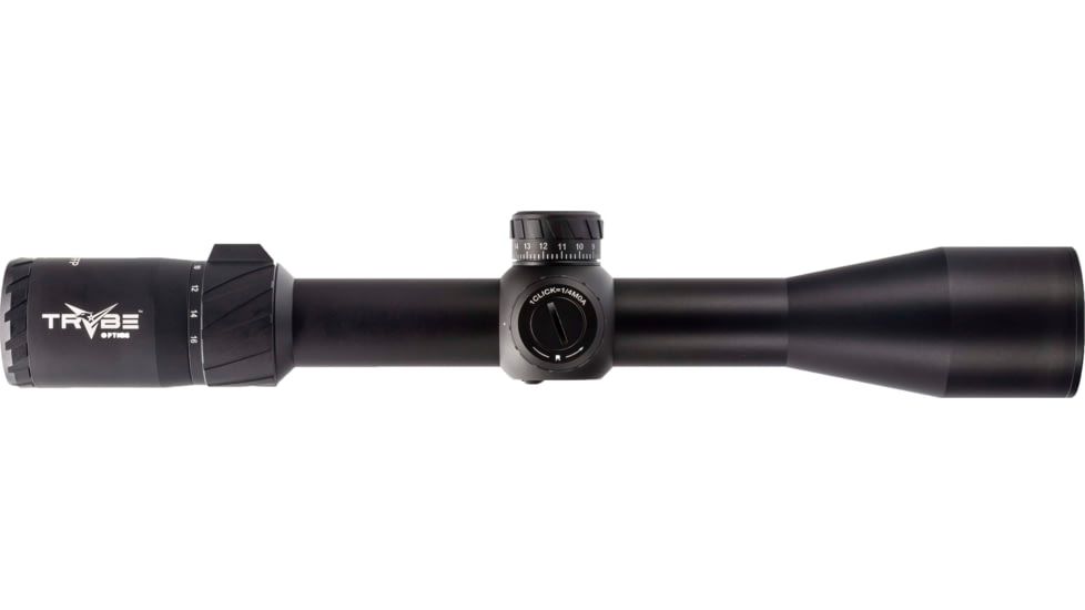 TRYBE Optics HIPO Rifle Scope, 4-16x44mm, 30 mm Tube, FFP, PLR-25 MOA Reticle, Black, TRORS4-16x44FFP-BL