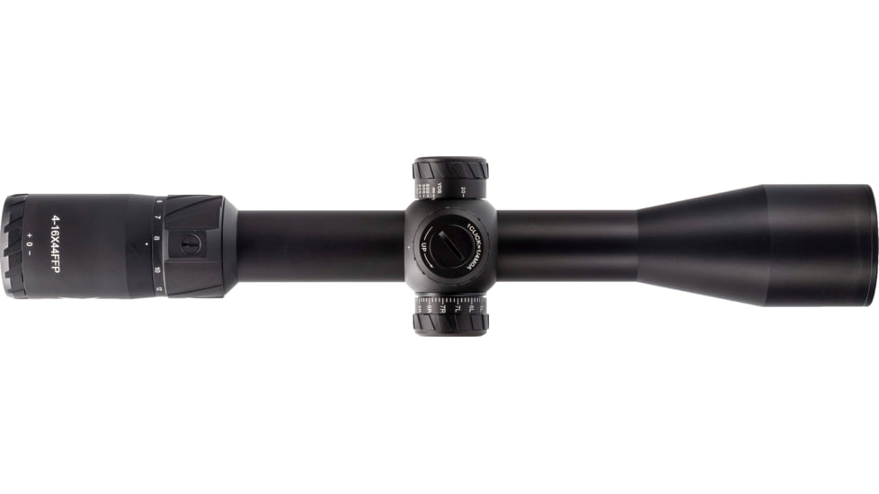 TRYBE Optics HIPO Rifle Scope, 4-16x44mm, 30 mm Tube, FFP, PLR-25 MOA Reticle, Black, TRORS4-16x44FFP-BL