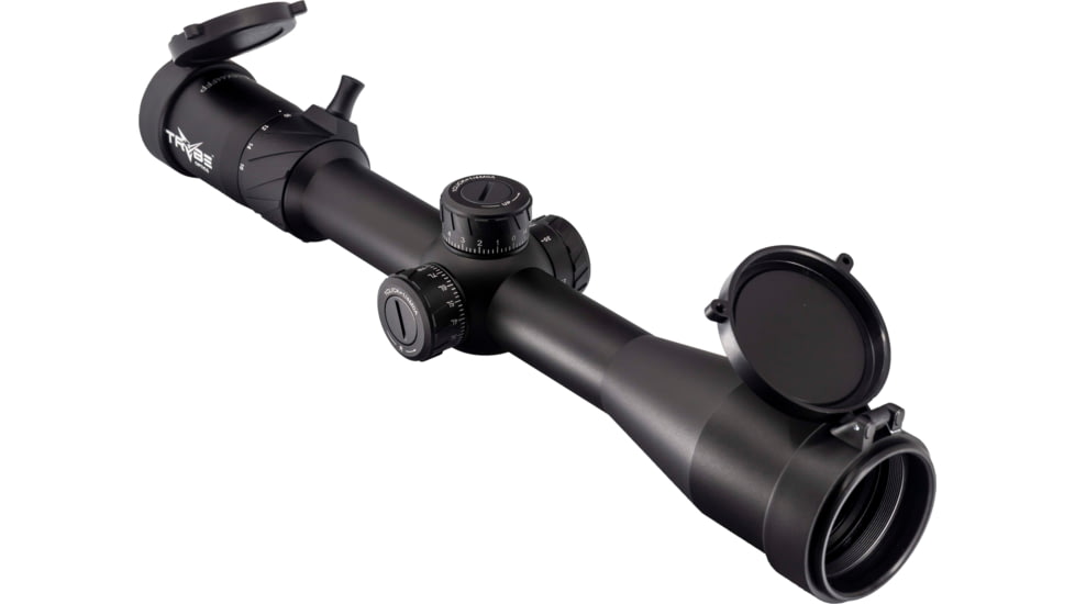 TRYBE Optics HIPO Rifle Scope, 4-16x44mm, 30 mm Tube, FFP, PLR-25 MOA Reticle, Black, TRORS4-16x44FFP-BL