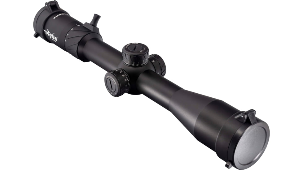 TRYBE Optics HIPO Rifle Scope, 4-16x44mm, 30 mm Tube, FFP, PLR-25 MOA Reticle, Black, TRORS4-16x44FFP-BL