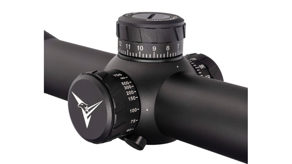 TRYBE Optics HIPO Rifle Scope, 4-16x44mm, 30 mm Tube, FFP, PLR-25 MOA Reticle, Black, TRORS4-16x44FFP-BL